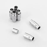 Geometric Cylinders Magnetic Clasp for Leather Cord DIY Jewelry Making