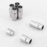 Geometric Cylinders Magnetic Clasp for Leather Cord DIY Jewelry Making