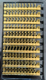 10 Sets 3D Metal Tag Display for Jewelry Euro Dollar