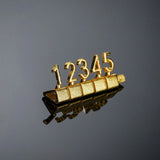 10 Sets 3D Metal Tag Display for Jewelry Euro Dollar