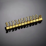 10 Sets 3D Metal Tag Display for Jewelry Euro Dollar
