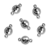 10sets Copper Plated Magnetic Beads Clasp for DIY Jewelry Making