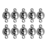 10sets Copper Plated Magnetic Beads Clasp for DIY Jewelry Making