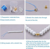 10sets Copper Plated Magnetic Beads Clasp for DIY Jewelry Making