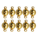 10sets Copper Plated Magnetic Beads Clasp for DIY Jewelry Making
