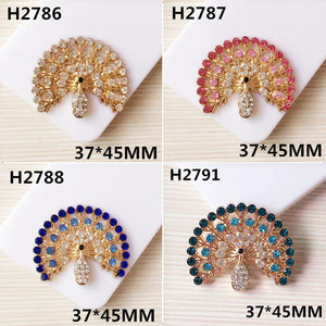 10 Sets Pink Green Enamel Flower Charm Alloy Silver DIY Mobile Accessories