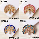 10 Sets Pink Green Enamel Flower Charm Alloy Silver DIY Mobile Accessories