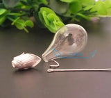 10 Sets Silver Plated Water Glass Globe Necklace Set