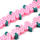 10strand Fruit Beads Purple Pink Polymer Clay Grape Spacer Beads