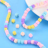 Colorful Square Polymer Clay Spacer Beads for Jewelry Making DIY