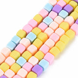 Colorful Square Polymer Clay Spacer Beads for Jewelry Making DIY