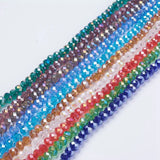 8mm Mixed Rondelle Crystal Beads for DIY Jewelry Making