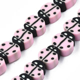 10 Ladybug Polymer Clay Beads Insects Spacer Beads DIY Jewelry Making
