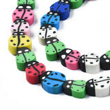 10 Ladybug Polymer Clay Beads Insects Spacer Beads DIY Jewelry Making