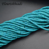 10pcs 2x4mm Turquoise Abacus Rondelle Spacer Beads for Jewelry Making