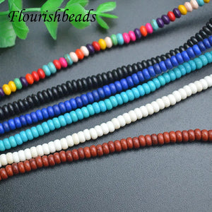 10pcs 2x4mm Turquoise Abacus Rondelle Spacer Beads for Jewelry Making