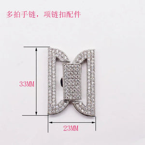 10 Zircon Clasps/Hooks for DIY Jewelry