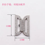 10 Zircon Clasps/Hooks for DIY Jewelry