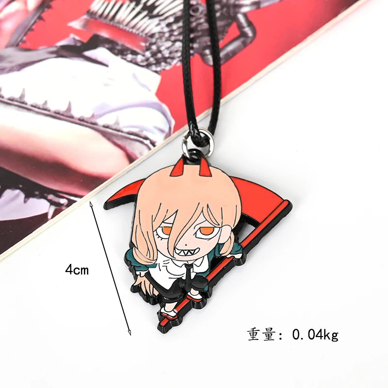 Chainsaw Man Denji Pochita Aki Makima Power Necklace Pendant