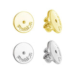 10x Alloy Earring Backs Safety Butterfly Stoppers Silver Ear Locking