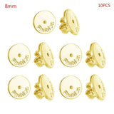 10x Alloy Earring Backs Safety Butterfly Stoppers Silver Ear Locking