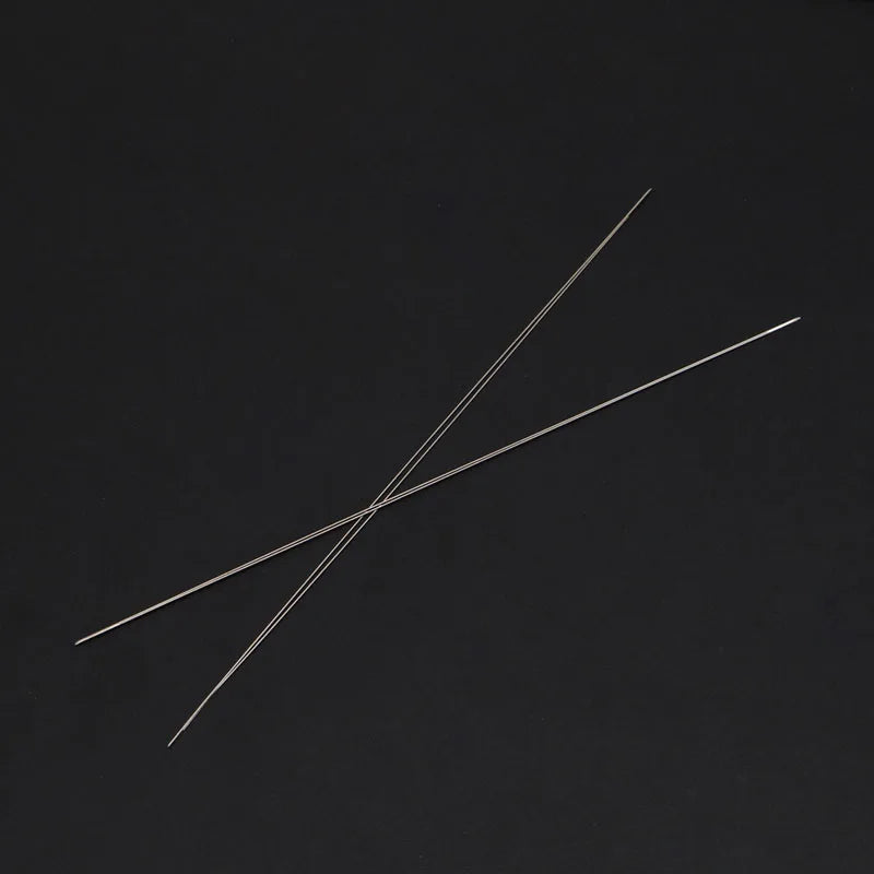 10x Big Eye Beading Needles 125x0.6mm