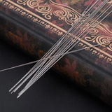 10x Big Eye Beading Needles 125x0.6mm