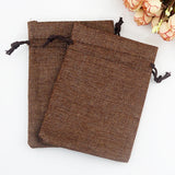 10x Coffee Jute Bags 10x14cm Drawstring Gift Bag Incense Storage