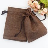 10x Coffee Jute Bags 10x14cm Drawstring Gift Bag Incense Storage