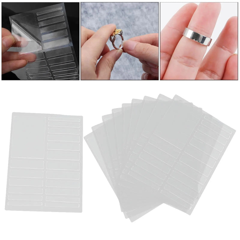 Invisible Ring Size Adjuster Silicone Ring Sizer 8-Sizes Reducer Spacer Resizer