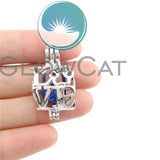 Cat Paw Print Love Letter Locket Pendant Essential Oil Diffuser