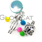 Cat Paw Print Love Letter Locket Pendant Essential Oil Diffuser