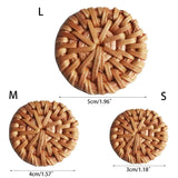 10x Rattan Woven Linking Rings for Jewelry Making