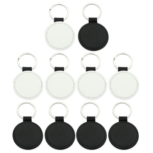 10x/Set Blank Sublimation Keychain for KEY Ring