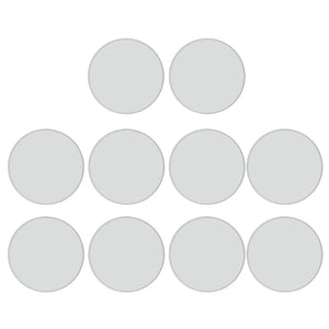 10x Sublimation Blank Aluminum Sheets 25mm Round Bezel Tray for Photo Jewelry