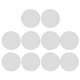 10x Sublimation Blank Aluminum Sheets 25mm Round Bezel Tray for Photo Jewelry