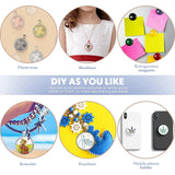 10x Sublimation Blank Aluminum Sheets 25mm Round Bezel Tray for Photo Jewelry