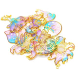 Smart Foxes Animal Pendant Frame UV Resin Charm DIY Necklace Bracelet Jewelry