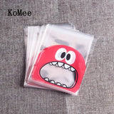 100pcs Lovely Self Adhesive Bags - Jewelry Earrings Candies Snack Packing Bags