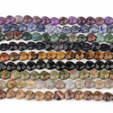 10x10mm Faceted Heart Amethysts Tiger Eye Howlite Stone Beads for DIY Jewelry