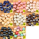 10x10mm Heart Shape Ceramic Beads 2mm Hole Spacer Porcelain DIY Jewelry Making
