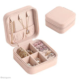 10x10x5 CM Jewelry Box PU Leather Candy Travel Storage Case