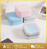 Girls Jewelry Box Storage Box Earring Rings Large Capacity With Mirror