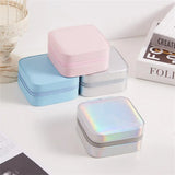 Jewelry Box With Mirror Earring Ring Necklace Holder Display Casket Box
