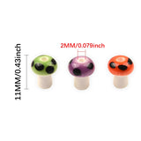 10x11mm Mushroom Ceramic Beads DIY Porcelain Beads For Jewelry Making