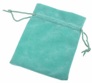 Green Velvet Drawstring Pouches Jewelry Gift Bag 50pcs