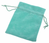 Green Velvet Drawstring Pouches Jewelry Gift Bag 50pcs