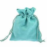 Green Velvet Drawstring Pouches Jewelry Gift Bag 50pcs