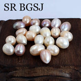10x12mm 10pcs AA Rice Mixed Colors No Hole Natural Freshwater Pearl Beads