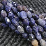 Natural Faceted Sodalite Beads 15'' DIY Bracelets